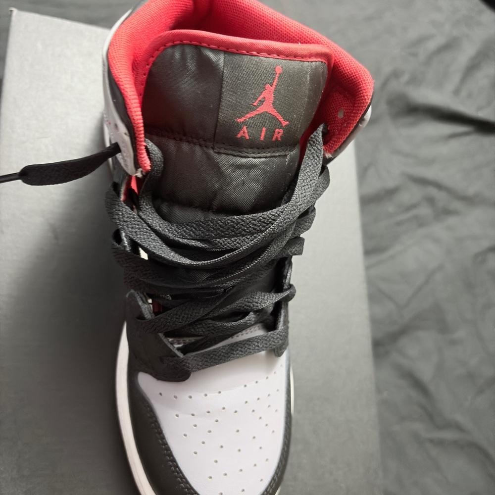 Jordan 1's Black and Red High-Top Sneakers